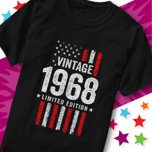 Amerikanische Flagge Limitierte Edition Sterne Vin T-Shirt