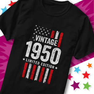 Amerikanische Flagge Limitierte Edition Sterne Vin T-Shirt