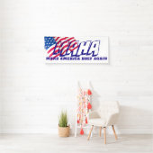 AMERIKANISCHE FLAGGE MACHEN AMERIKA HEILIG WIEDER BANNER (Insitu)