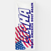 AMERIKANISCHE FLAGGE MACHEN AMERIKA HEILIG WIEDER BANNER (Vertikal)