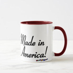 Amerikanische Flagge - Made in America! -abgewetzt Tasse