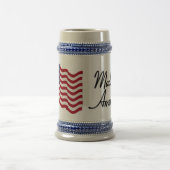 Amerikanische Flagge - Made in America! Bierglas (Mittel)