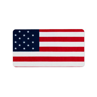 Amerikanische Flagge Magisch Flagge Adressaufkleber