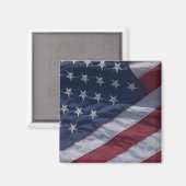 Amerikanische Flagge. Magnet (Vorderseite/Rückseite)