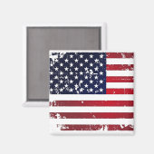 Amerikanische Flagge Magnet (Vorderseite/Rückseite)