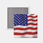 Amerikanische Flagge Magnet (Vorderseite/Rückseite)