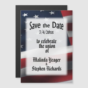 Amerikanische Flagge Magneteinladung