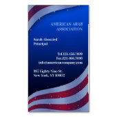 Amerikanische Flagge Magnetische Visitenkarte (Vorderseite Vertikal)