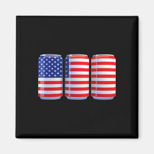 Amerikanische Flagge Männer Bier  Magnet