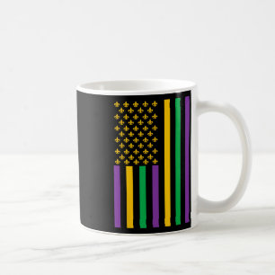 Amerikanische Flagge Mardi Gras Mardi Gras Crawfis Kaffeetasse