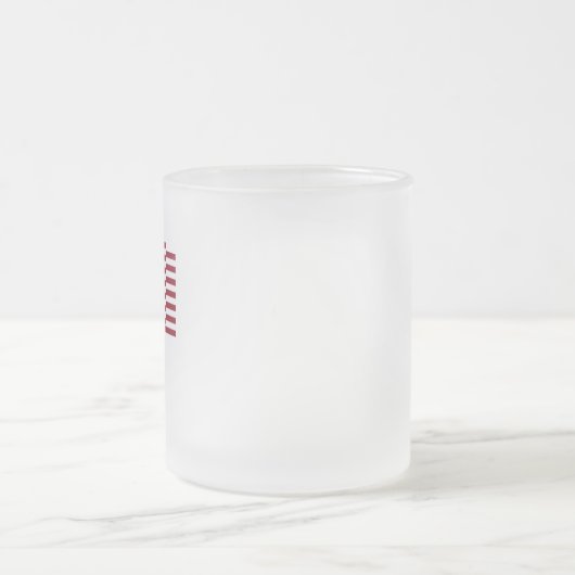 Amerikanische Flagge Mattglastasse (Mittel)