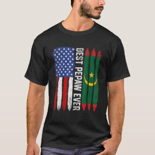 Amerikanische Flagge & Mauretanienflagge Beste Fla T-Shirt
