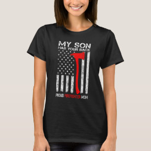 Amerikanische Flagge Mein Sohn hat deinen Rücken u T-Shirt