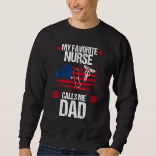 Amerikanische Flagge Meine Lieblings-Krankenschwes Sweatshirt