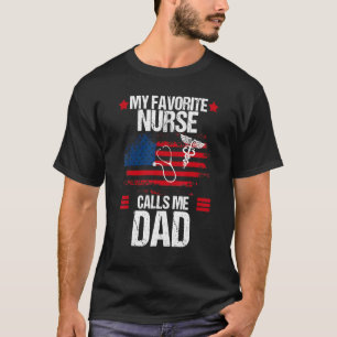 Amerikanische Flagge Meine Lieblings-Krankenschwes T-Shirt