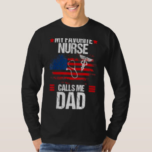 Amerikanische Flagge Meine Lieblings-Krankenschwes T-Shirt