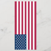Amerikanische Flagge Menükarte (Rückseite)