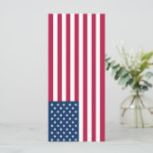 Amerikanische Flagge Menükarte (Stehend Vorderseite)