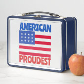 Amerikanische Flagge Metall Brotdose (Beispiel)