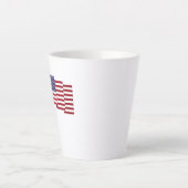 Amerikanische Flagge Milchtasse (Vorderseite)
