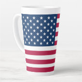 Amerikanische Flagge Milchtasse (Linke Ecke)