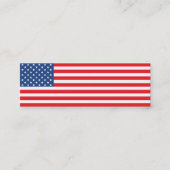 Amerikanische Flagge Mini Visitenkarte (Vorderseite)