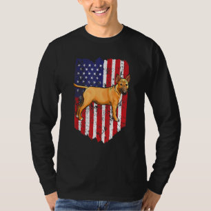 Amerikanische Flagge Miniatur Bull Terrier 4. Juli T-Shirt