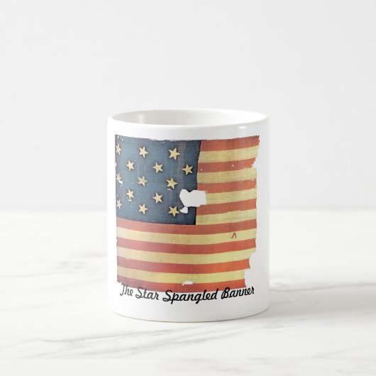 Amerikanische Flagge mit 15 Sternen - Stern Kaffeetasse (Mittel)