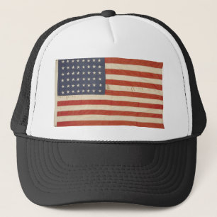 Amerikanische Flagge mit 48 Sternen Truckerkappe