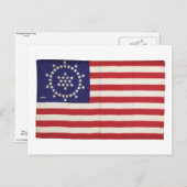 Amerikanische Flagge mit 48 Sternen Whipple Postkarte (Vorne/Hinten)