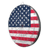 Amerikanische Flagge mit 50 Sternen: US Flagge mit Dartscheibe (Vorderseite rechts)