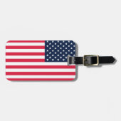 Amerikanische Flagge mit 50 Sternen: US Flagge mit Gepäckanhänger (Vorderseite horizontal)