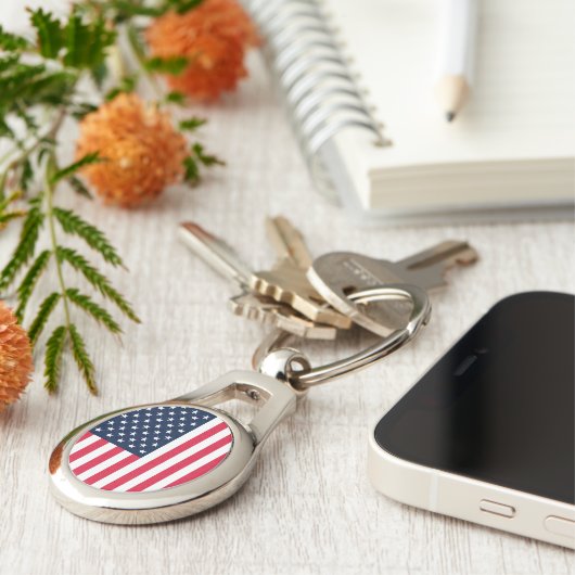 Amerikanische Flagge mit 50 Sternen: US Flagge mit Schlüsselanhänger (Seite)