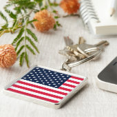 Amerikanische Flagge mit 50 Sternen: US Flagge mit Schlüsselanhänger (Seite)