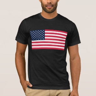 Amerikanische Flagge mit 50 Sternen: US Flagge mit T-Shirt