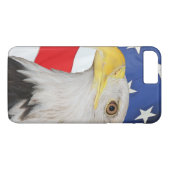 Amerikanische Flagge mit amerikanischem Adler Case-Mate iPhone Hülle (Rückseite (Horizontal))