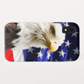Amerikanische Flagge mit Bald Eagle Case-Mate iPhone Hülle (Rückseite (Horizontal))