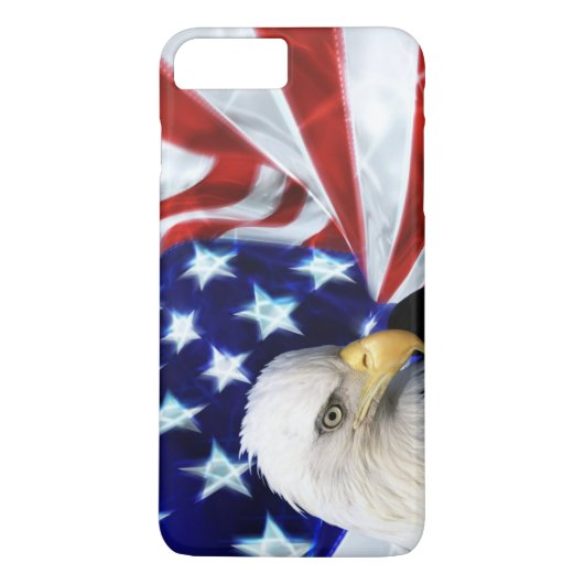 Amerikanische Flagge mit Case-Mate iPhone Hülle (Rückseite)