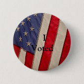 Amerikanische Flagge mit der Stimme Button (Vorderseite)