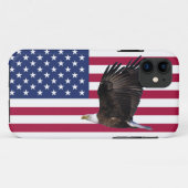 Amerikanische Flagge mit Eagle iPhone 5 Fall Case-Mate iPhone Hülle (Rückseite (Horizontal))
