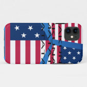 Amerikanische Flagge mit Hakuna Matata: Patriotisc Case-Mate iPhone Hülle (Rückseite (Horizontal))