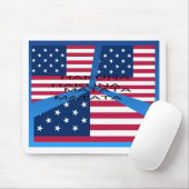 Amerikanische Flagge mit Hakuna Matata: Patriotisc Mousepad (Mit Mouse)