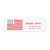 Amerikanische Flagge mit Handzeichen (Vorne)