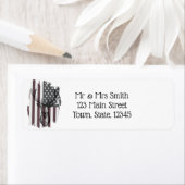 Amerikanische Flagge mit Hirschbuck (Insitu)