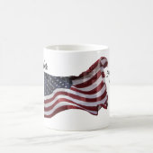 Amerikanische Flagge mit Kreuzen - Erinnern Kaffeetasse (Mittel)