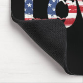 Amerikanische Flagge mit Liebe Mousepad (Ecke)