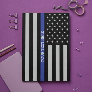 Amerikanische Flagge mit personalisierter Thin Blu Briefpapier
