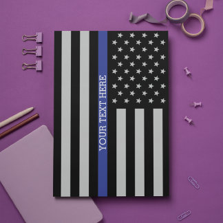 Amerikanische Flagge mit personalisierter Thin Blu Briefpapier