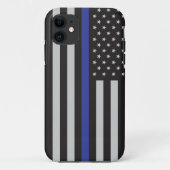 Amerikanische Flagge mit personalisierter Thin Blu Case-Mate iPhone Hülle (Rückseite)