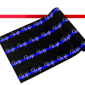 Amerikanische Flagge mit personalisierter Thin Blu Geschenkpapier